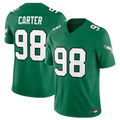Trusc P.Eagles #98 Jalen Carter Green Alternate Vapor F.U.S.E. Limited Stitched American Stitched Jerseys