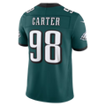 Trusc P.Eagles #98  Jalen Carter Midnight Green Team Vapor F.U.S.E. Stitched Limited Jerseys