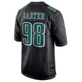 Trusc P.Eagles #98 Jalen Carter Player Black Fashion Game Stitched Jerseys