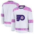 Trusc P.Flyers White 2024 Hockey Fights Cancer Practice Jerseys