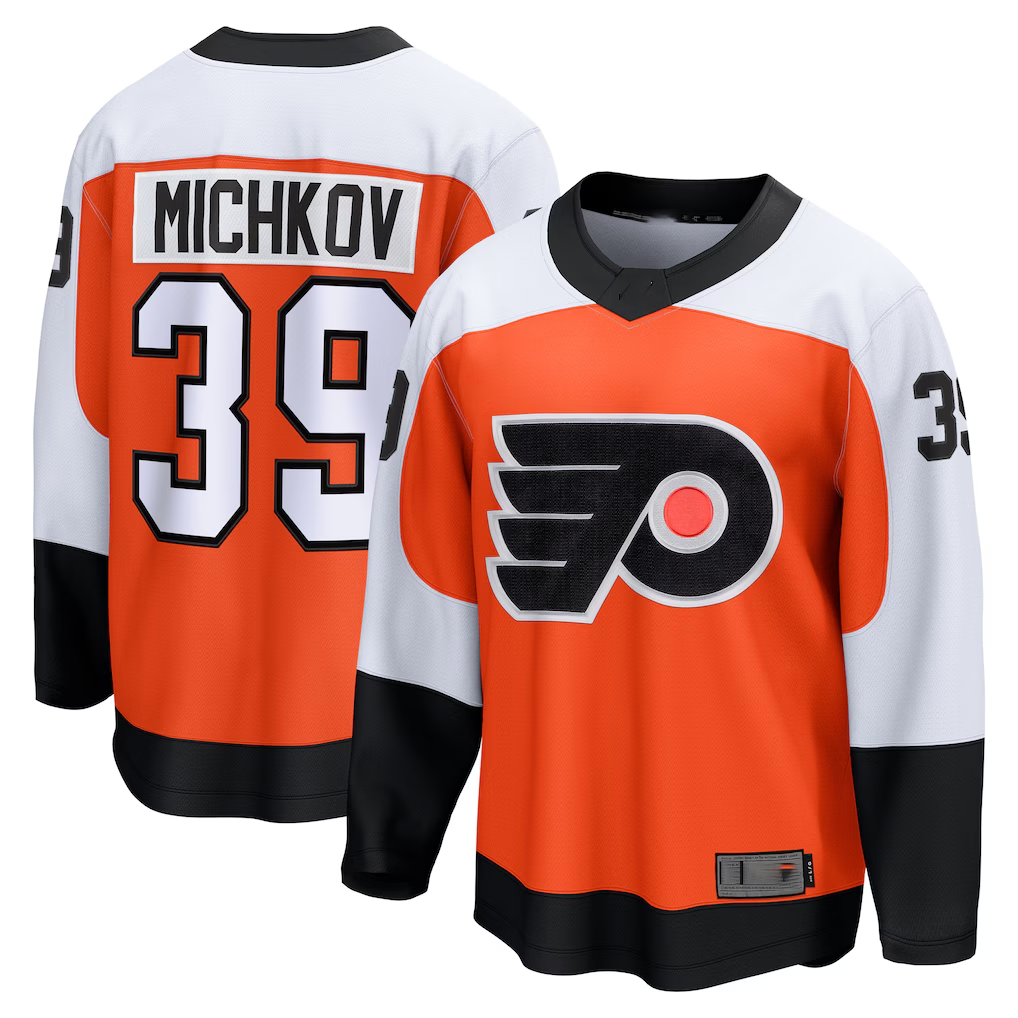 Trusc P.Flyers #39 Matvei Michkov Orange Home Premium Jerseys