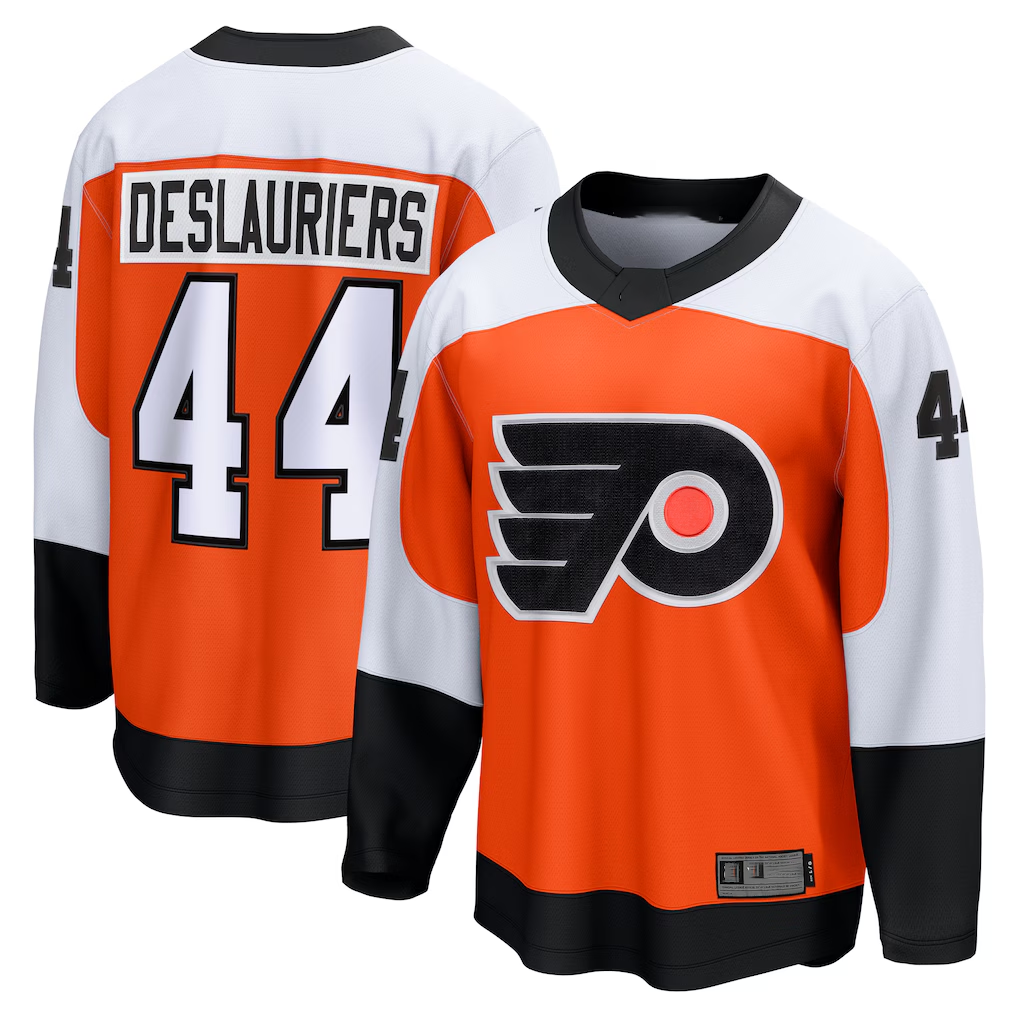 Trusc P.Flyers #44 Nicolas Deslauriers Orange Home Premier Breakaway Player Jerseys
