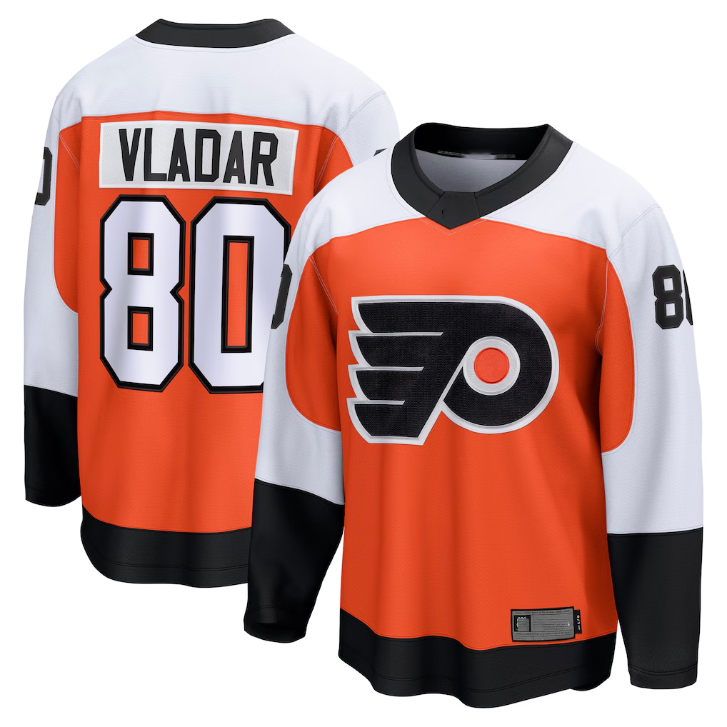 Trusc P.Flyers #80 Dan Vladar Orange Home Breakaway Jerseys