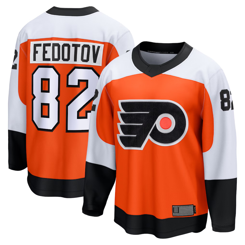 Trusc P.Flyers #82 Ivan Fedotov Orange Home Breakaway Jerseys