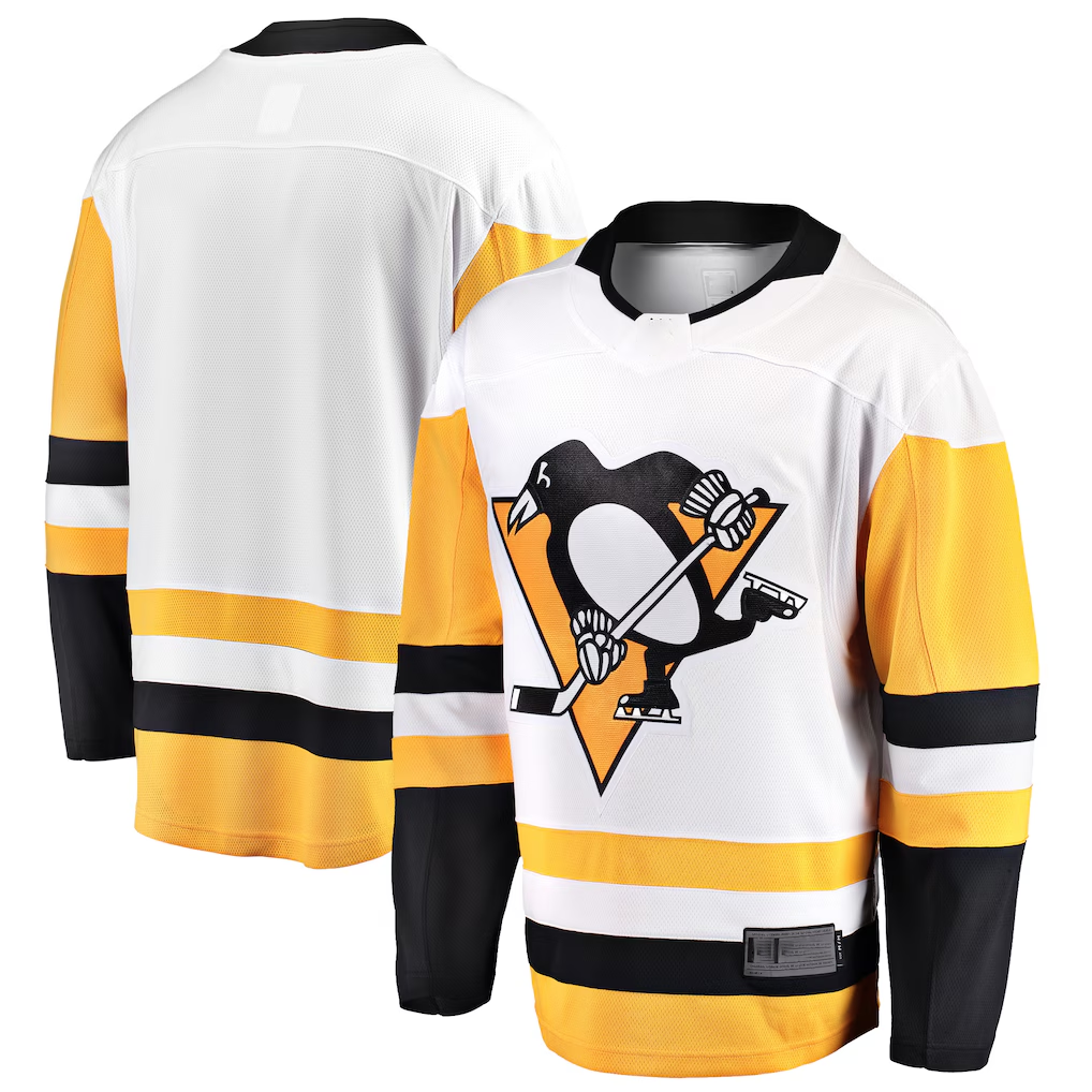 Trusc P.Penguins White Away Breakaway Jerseys