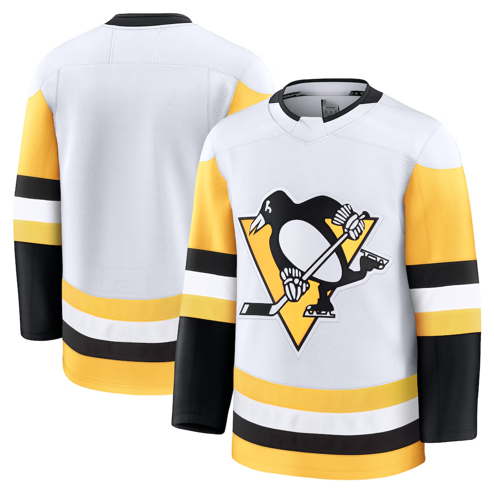 Trusc P.Penguins White Away Premium Jerseys
