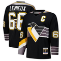 Trusc P.Penguins #66 Mario Lemieux Black 1996?97 Power Play Jerseys