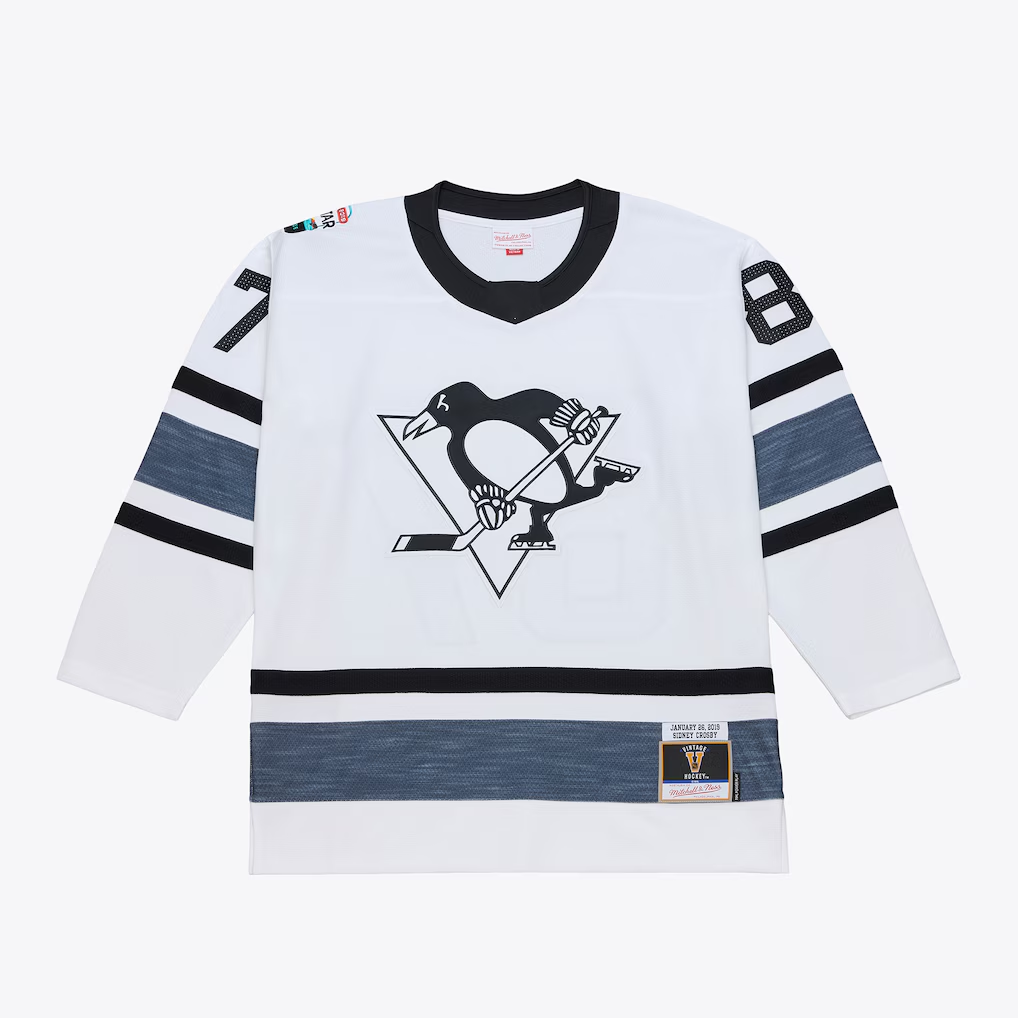 Trusc P.Penguins #87 Sidney Crosby Mitchell & Ness White 2019 All-Star Game Power Play Jerseys