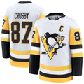 Trusc P.Penguins #87 Sidney Crosby White Away Premium Jerseys