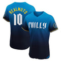 Trusc P.Phillies #10 J.T. Realmuto Player Blue City Connect Home Limited Elite Stitched Jerseys