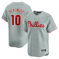 Trusc P.Phillies #10 J.T. Realmuto Player Gray Home Limited Stitched Jerseys