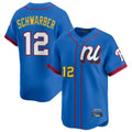Trusc P.Phillies #12 Kyle Schwarber Player Blue National League All-star Game Limited Stitched Jerseys