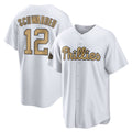 Trusc P.Phillies #12 Kyle Schwarber Player Gold All-Star Home Game Stitched Jerseys