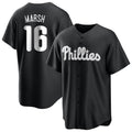 Trusc P.Phillies #16 Brandon Marsh Player Black Alt Fashion Home Game Stitched Jerseys
