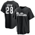 Trusc P.Phillies #28 Alec Bohm Player Black Home Game Stitched Jerseys