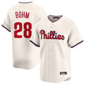 Trusc P.Phillies #28 Alec Bohm Player Cream Home Limited Stitched Jerseys