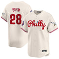 Trusc P.Phillies #28 Alec Bohm Player Cream Phillies & Eagles Vapor Premier Limited Stitched Jerseys