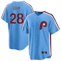 Trusc P.Phillies #28 Alec Bohm Player Light Blue Home Game Stitched Jerseys