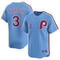 Trusc P.Phillies #3 Bryce Harper Player Light Blue Home Limited Stitched Jerseys