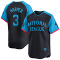 Trusc P.Phillies #3 Bryce Harper Player Navy National League All-Star Limited Game Stitched Jerseys