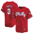 Trusc P.Phillies #3 Bryce Harper Player Red Phillies & Eagles Vapor Premier Limited Stitched Jerseys