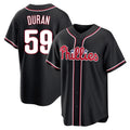 Trusc P.Phillies #59 Jhoan Duran Player Black Fashion Out Home Game Stitched Jerseys