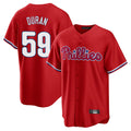 Trusc P.Phillies #59 Jhoan Duran Player Red Home Game Stitched Jerseys
