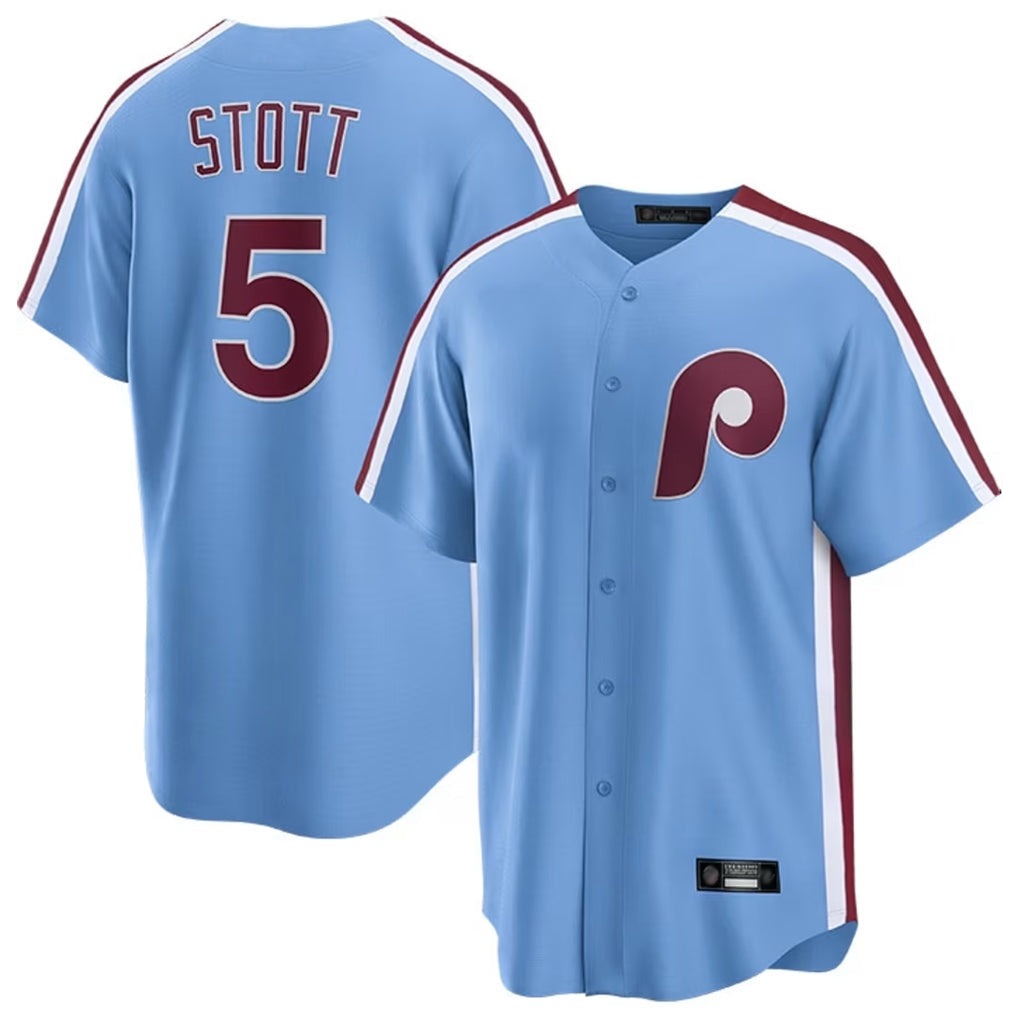 Trusc P.Phillies #5 Bryson Stott Player Light Blue Home Limited Game Stitched Jerseys