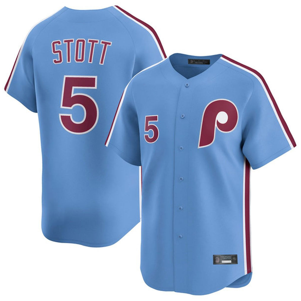 Trusc P.Phillies #5 Bryson Stott Player Light Blue Home Limited Stitched Jerseys