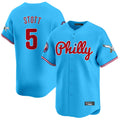 Trusc P.Phillies #5 Bryson Stott Player Light Blue Phillies & Eagles Vapor Premier Limited Stitched Jerseys