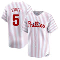 Trusc P.Phillies #5 Bryson Stott Player White Home Limited Stitched Jerseys