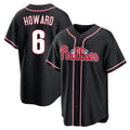 Trusc P.Phillies #6 Ryan Howard Player Black Fashion Out Home Game Stitched Jerseys