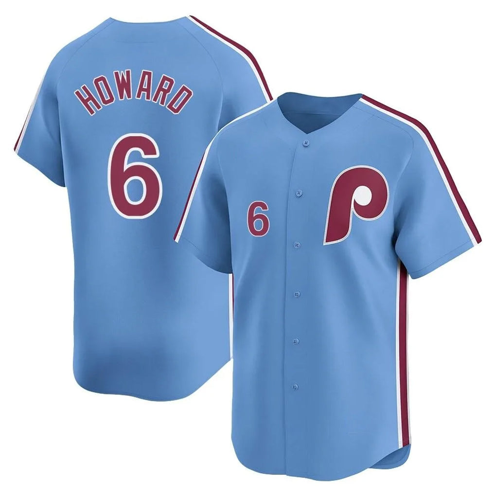 Trusc P.Phillies #6 Ryan Howard Player Light Blue Home Limited Stitched Jerseys