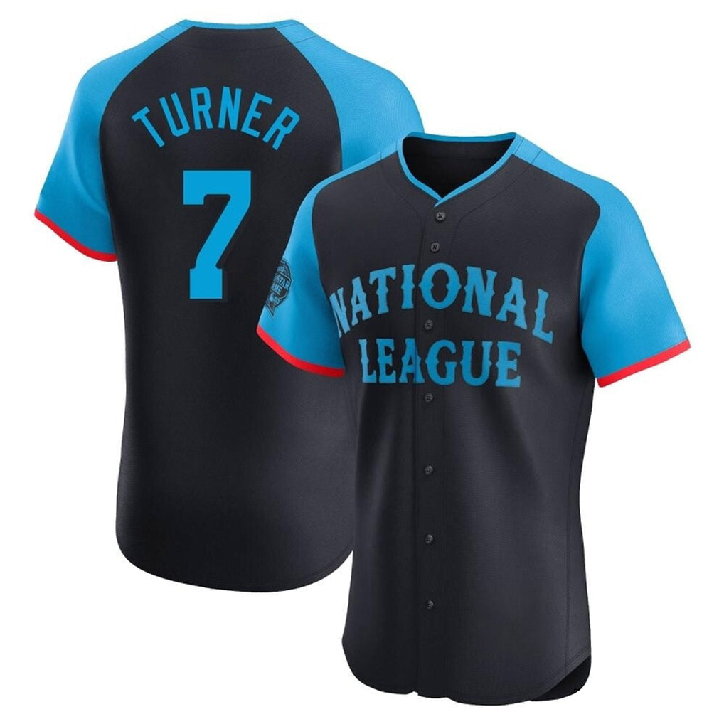Trusc P.Phillies #7 Trea Turner Player Navy National League All-Star Limited Elite Stitched Jerseys