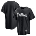 Trusc P.Phillies Blank Player Black Alt Fashion Home Game Stitched Jerseys