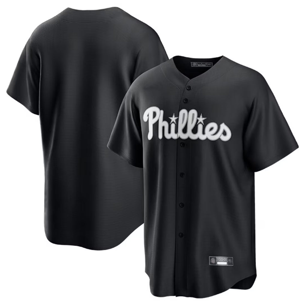 Trusc P.Phillies Blank Player Black Alt Fashion Home Game Stitched Jerseys