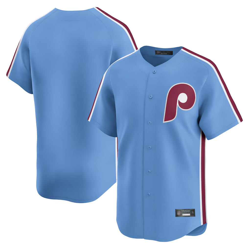 Trusc P.Phillies Blank Player Light Blue Game Stitched Jerseys