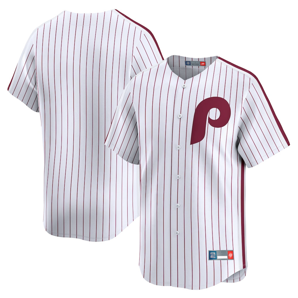 Trusc P.Phillies Blank Player White Cooperstown Collection Limited Home Stitched Jerseys
