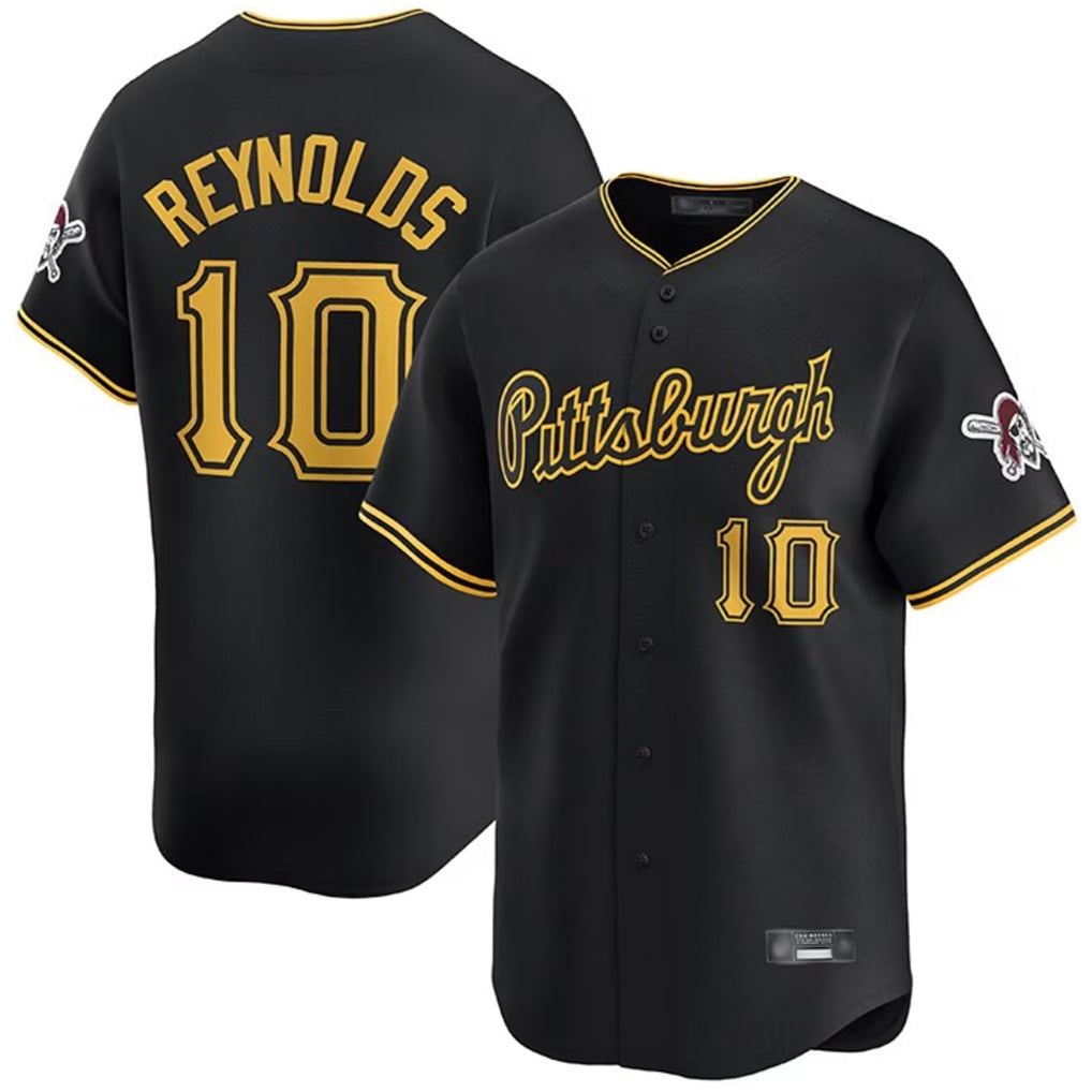 Trusc P.Pirates #10 Bryan Reynolds Player Black Alt Home Limited Stitched Jerseys