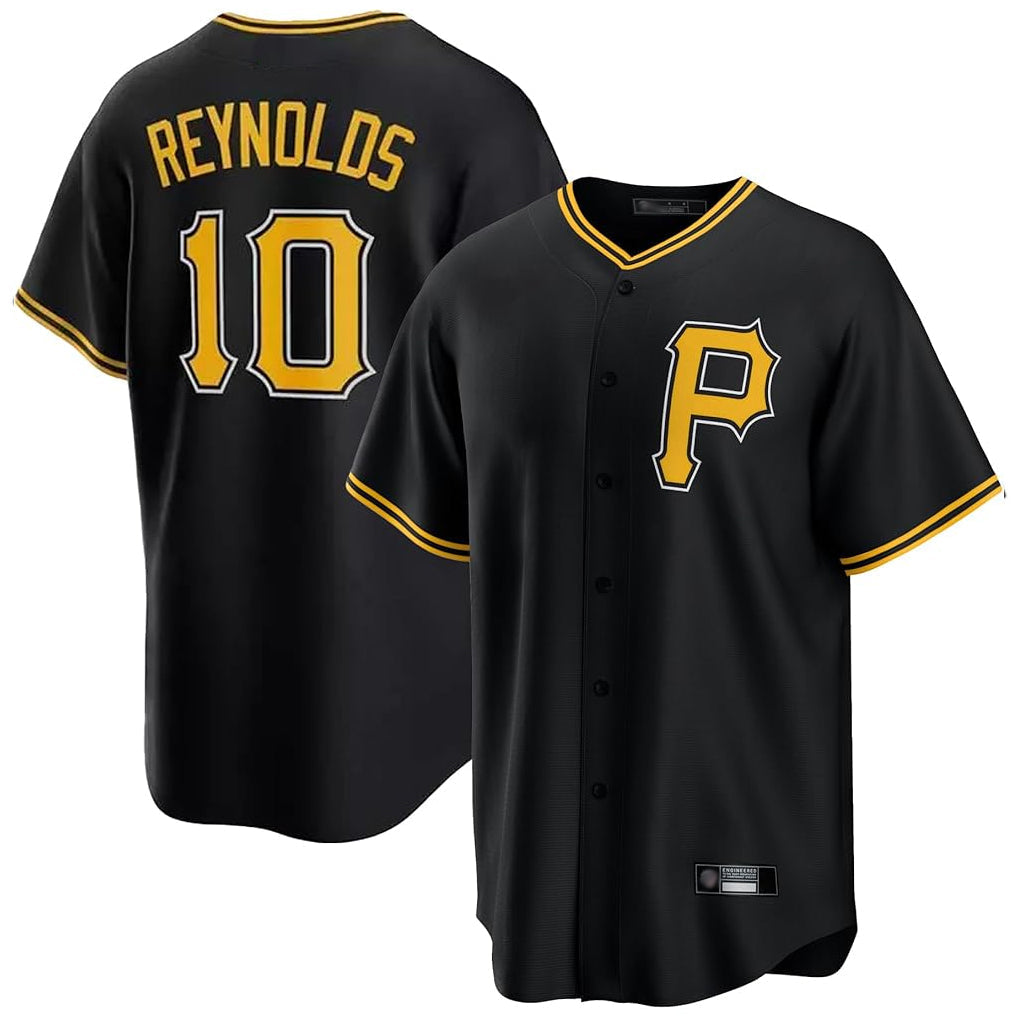 Trusc P.Pirates #10 Bryan Reynolds Player Black Alternate 2025 Home Game Stitched Jerseys
