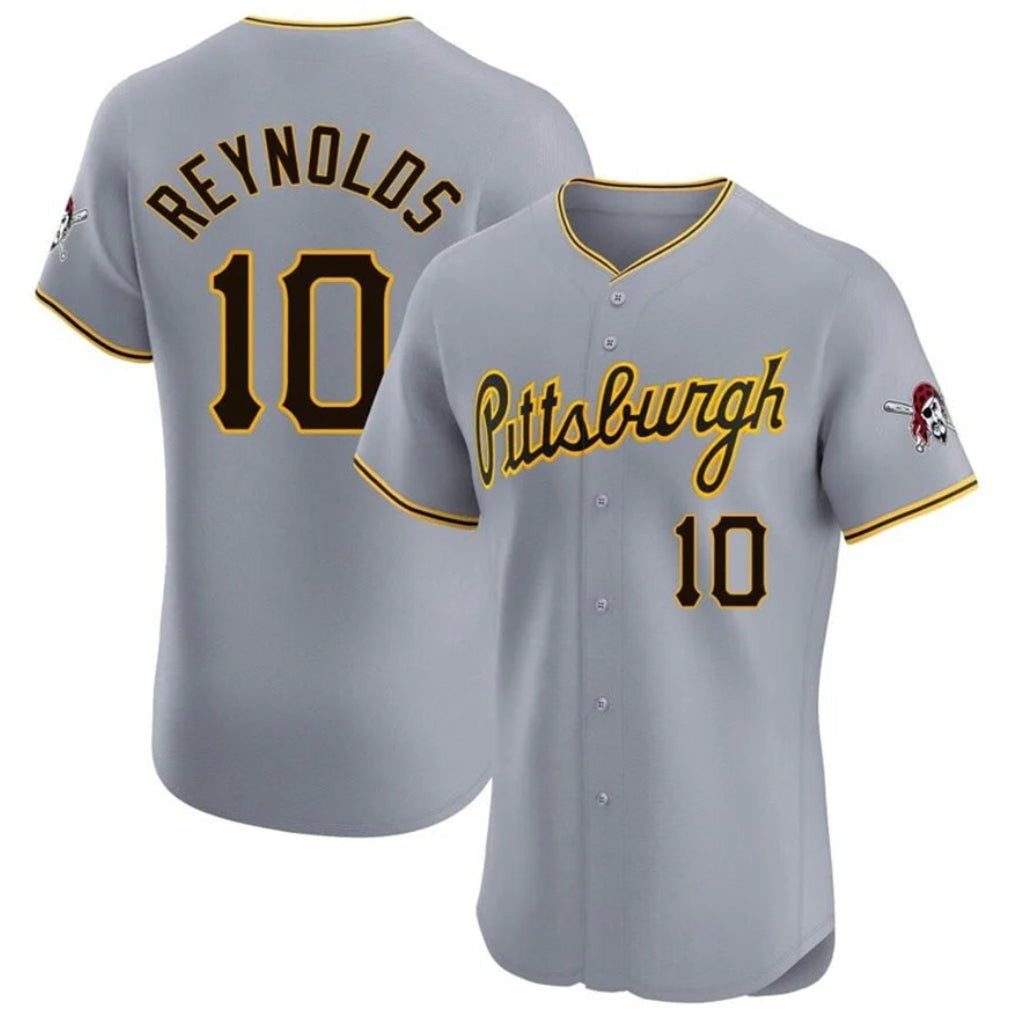 Trusc P.Pirates #10 Bryan Reynolds Player Gray Road Home Limited Elite Stitched Jerseys