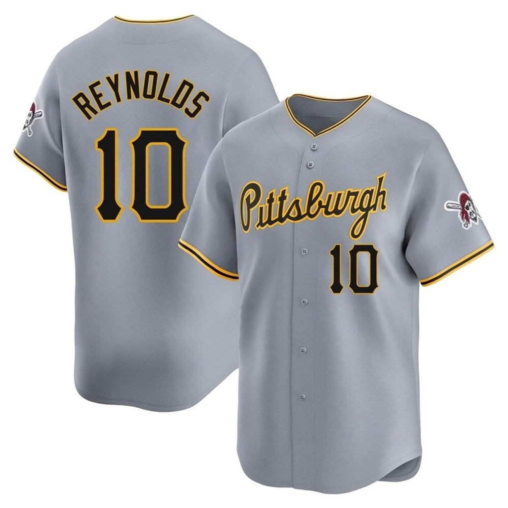 Trusc P.Pirates #10 Bryan Reynolds Player Gray Road Home Limited Stitched Jerseys