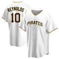 Trusc P.Pirates #10 Bryan Reynolds Player White Home Game Stitched Jerseys