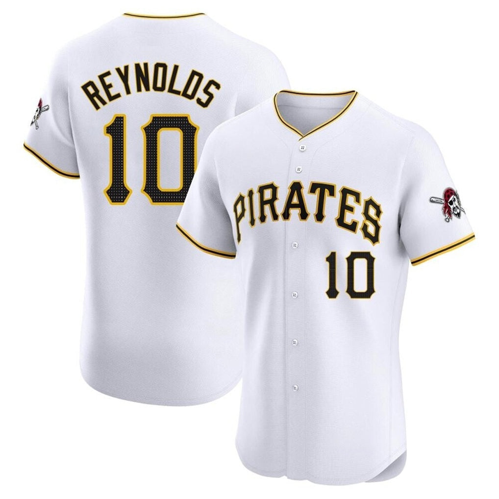 Trusc P.Pirates #10 Bryan Reynolds Player White Home Limited Elite Stitched Jerseys