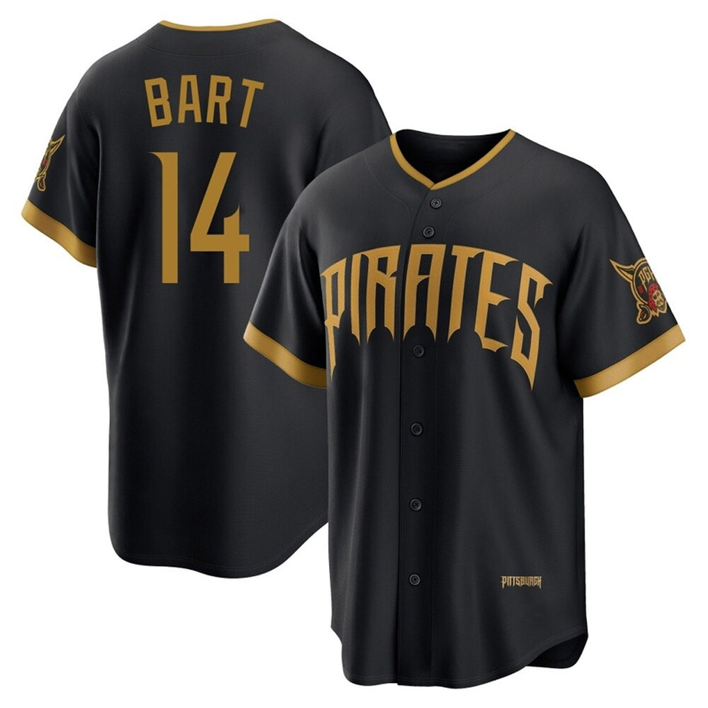 Trusc P.Pirates #14 Joey Bart Player Black 2026 City Connect Home Game Stitched Jerseys