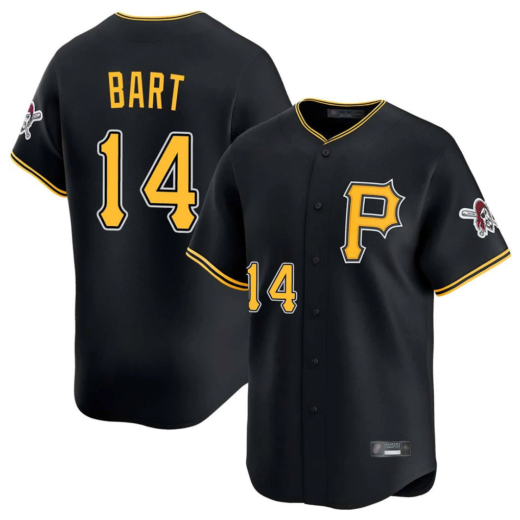 Trusc P.Pirates #14 Joey Bart Player Black Alternate Limited Game Stitched Jerseys