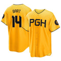 Trusc P.Pirates #14 Joey Bart Player Gold City Connect Home Game Stitched Jerseys