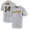 Trusc P.Pirates #14 Joey Bart Player Gray Road Home Game Stitched Jerseys