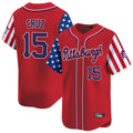 Trusc P.Pirates #15 Oneil Cruz Player Red 2025 Independence Day Vapor Premier Limited Stitched Jerseys