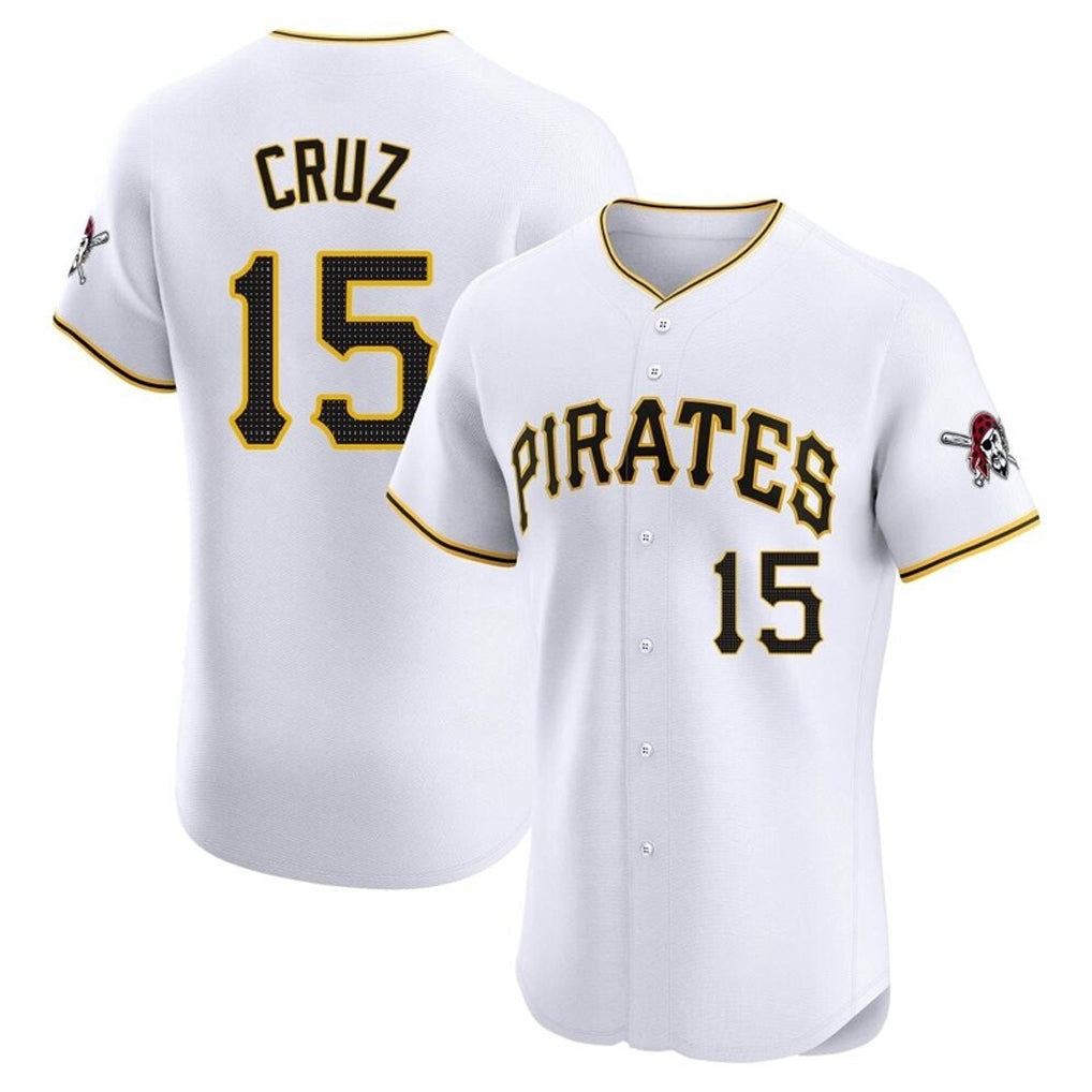 Trusc P.Pirates #15 Oneil Cruz Player White Home Limited Elite Stitched Jerseys
